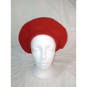 Normandy Mfg Basque Beret Women's Red 100% Wool Beret